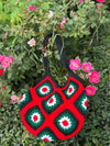 Flower Crochet Tote Bag