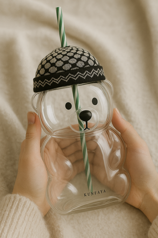 Keffiyeh Bear Straw Cup