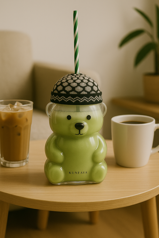 Keffiyeh Bear Straw Cup