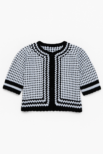 Kuffiyeh Crochet Cardigan