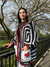 "WATERMELON" CROCHET CARDIGAN