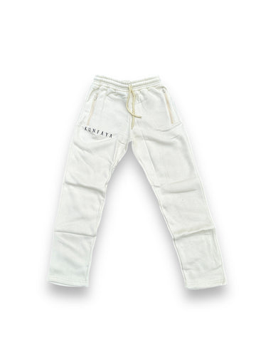 "KunFaya" Cream Sweatpants