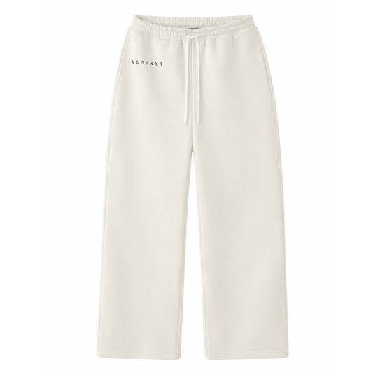 "KunFaya" Cream Sweatpants
