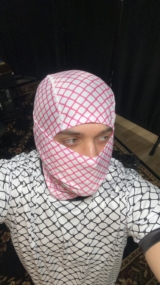 "Pink Keffiyeh" Balaclava