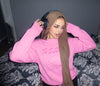 Pink Faith is the Light Knit Sweater