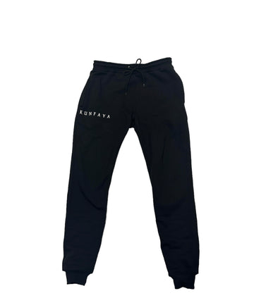 "KunFaya" Black Sweatpants