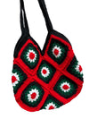 Flower Crochet Tote Bag