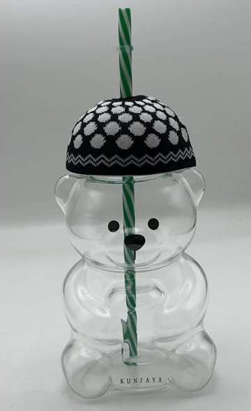 Keffiyeh Bear Straw Cup