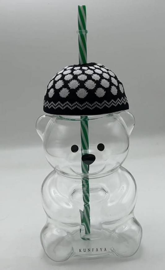 Keffiyeh Bear Straw Cup